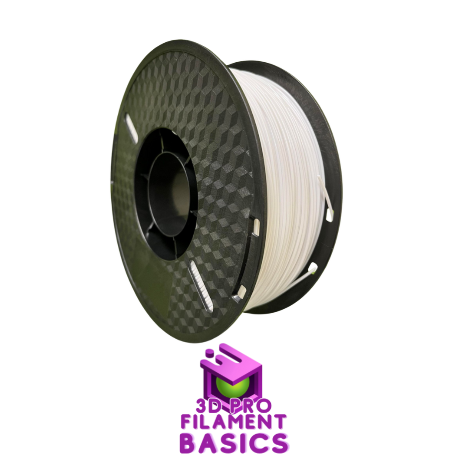 3D Filaments Basics PLA 1KG Roll - White