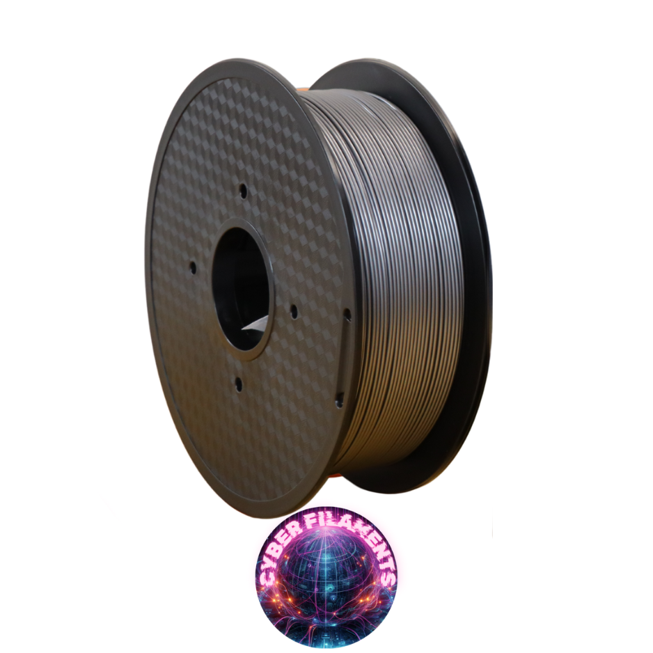 Cyber Filaments 1KG Roll - Silver - PETG+