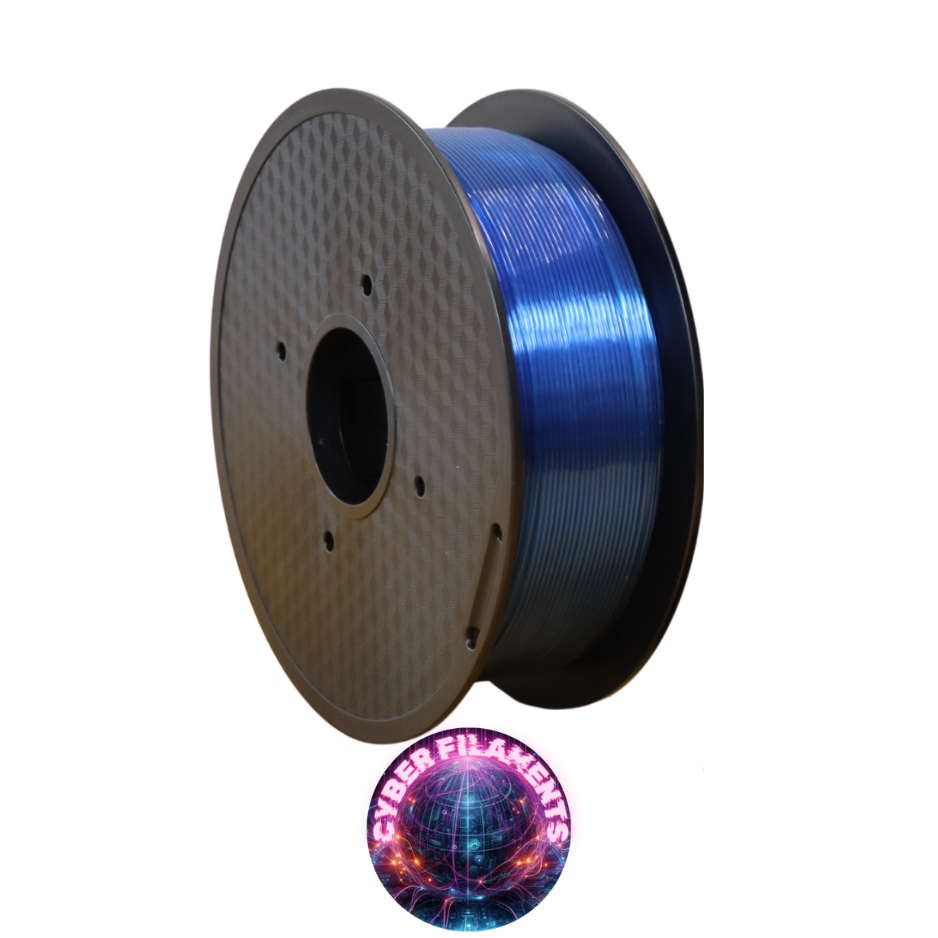Cyber Filaments 1KG Roll - Trans Blue - PETG+
