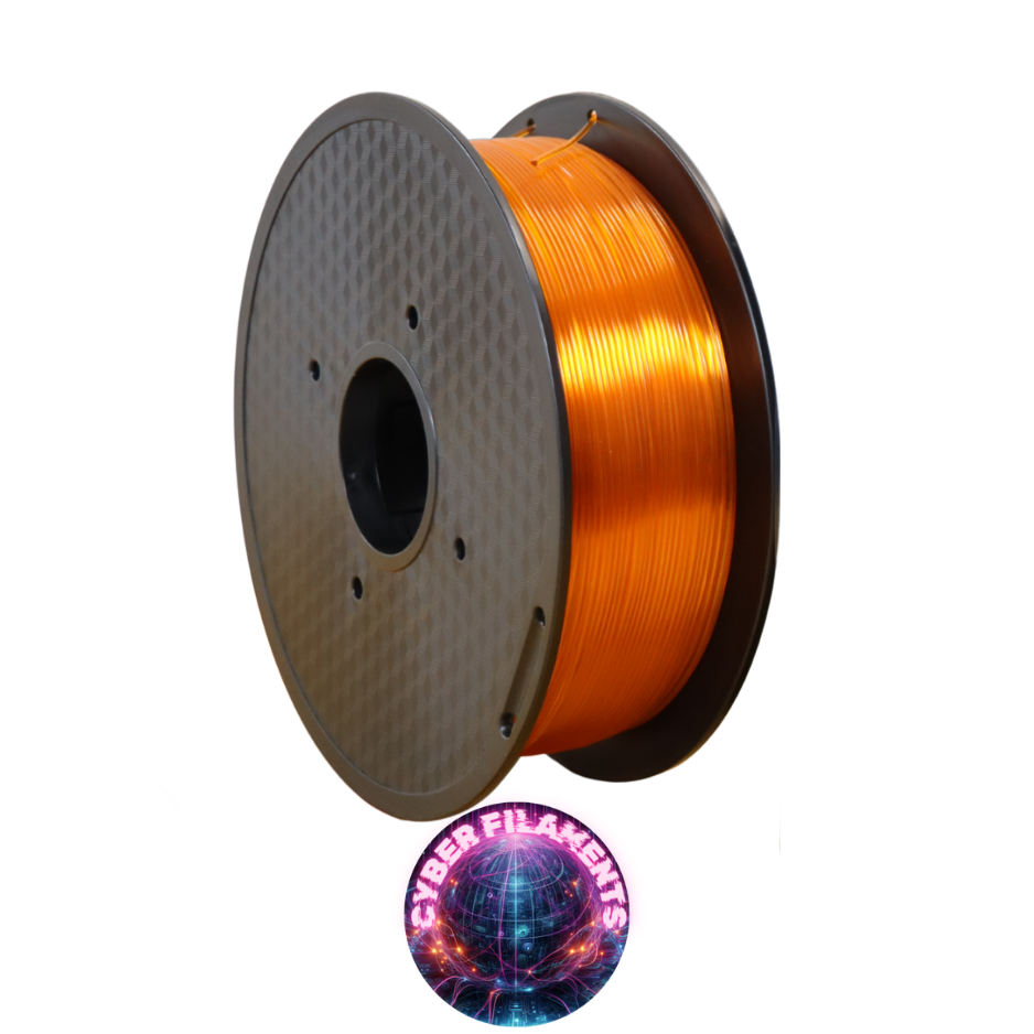 Cyber Filaments 1KG Roll - Trans Orange - PETG+