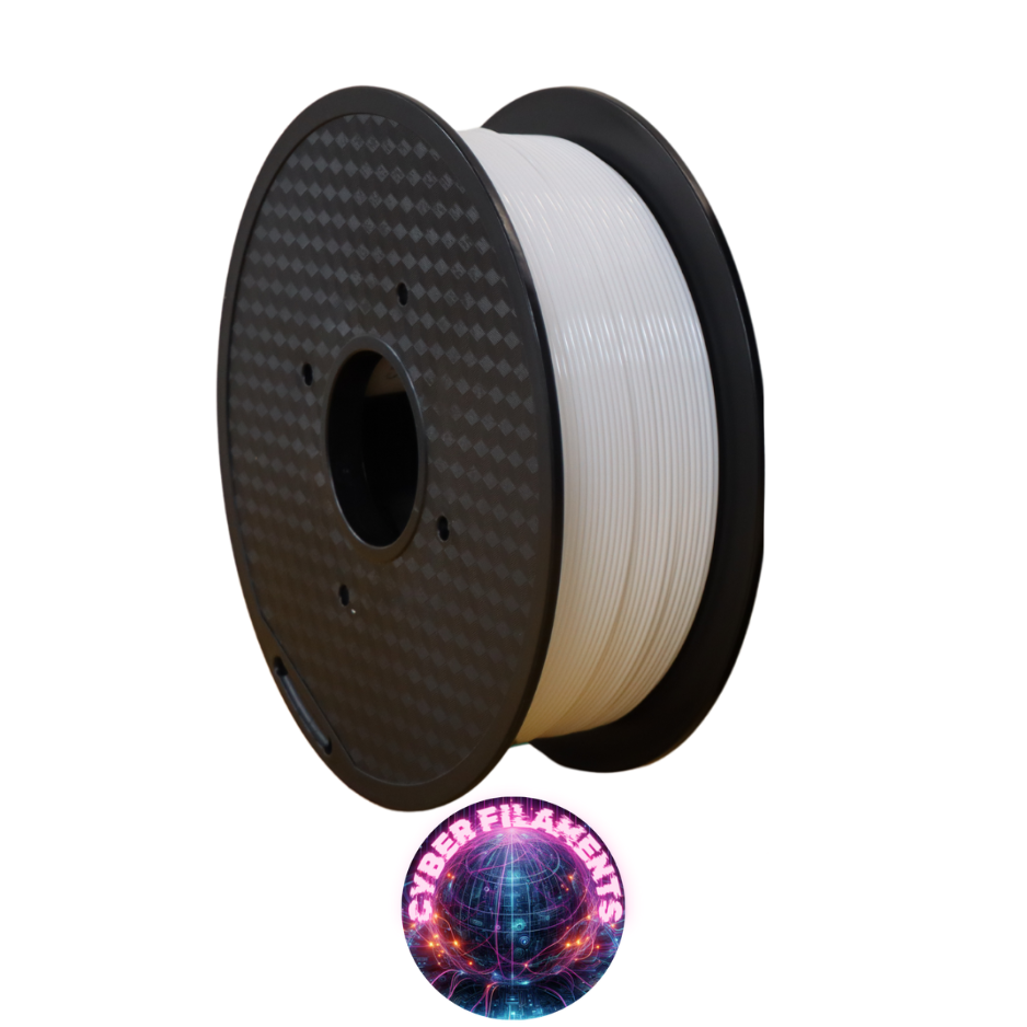 Cyber Filaments 1KG Roll - White - PETG+