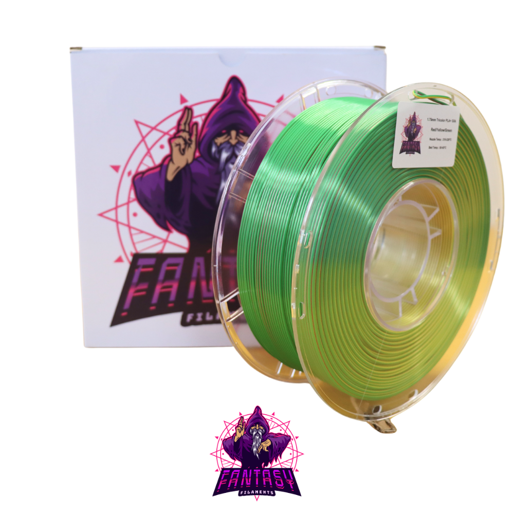 Fantasy Filaments 1KG Roll - Red/Yellow/Green - PLA+
