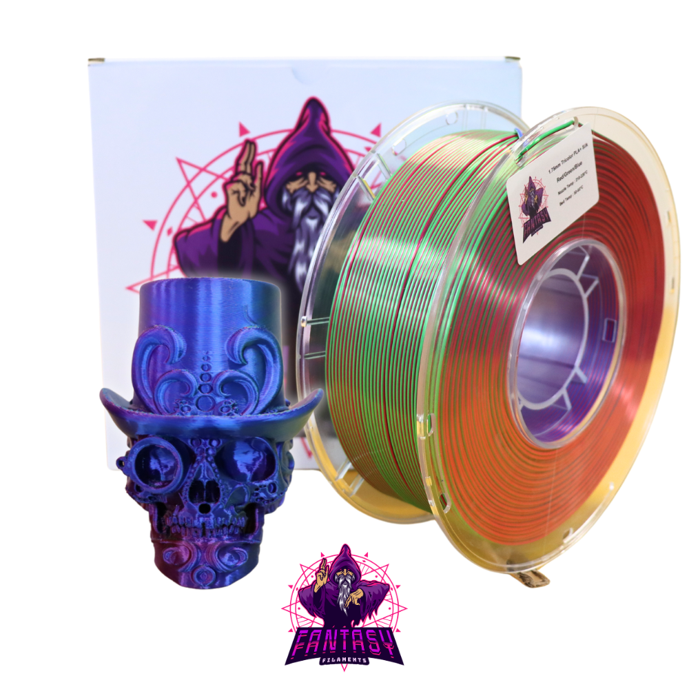 Fantasy Filaments 1KG Roll - Red/Green/Blue - PLA+