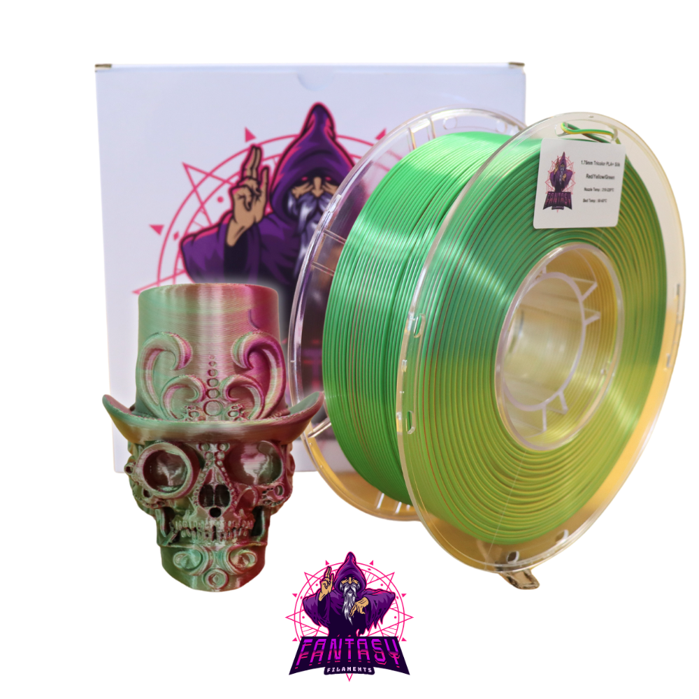 Fantasy Filaments 1KG Roll - Red/Yellow/Green - PLA+