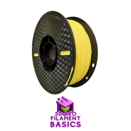 3D Filaments Basics PLA 1KG Roll - Fluo Yellow