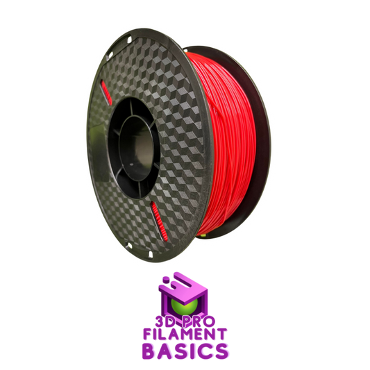 3D Filaments Basics PLA 1KG Roll - Red