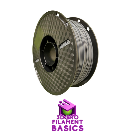 3D Filaments Basics PLA 1KG Roll - Silver