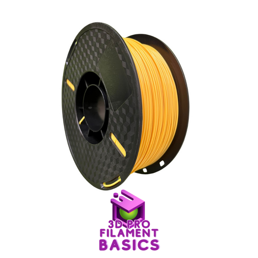 3D Filaments Basics PLA 1KG Roll - Yellow