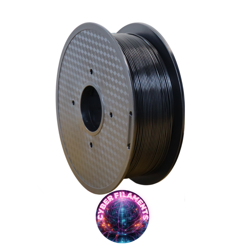 Cyber Filaments 1KG Roll - Black - PETG+
