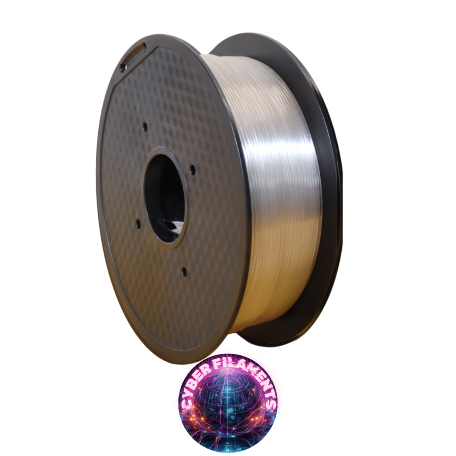 Cyber Filaments 1KG Roll - Clear - PETG+
