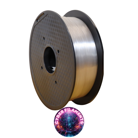Cyber Filaments 1KG Roll - Clear - PETG+