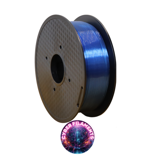 Cyber Filaments 1KG Roll - Trans Blue - PETG+