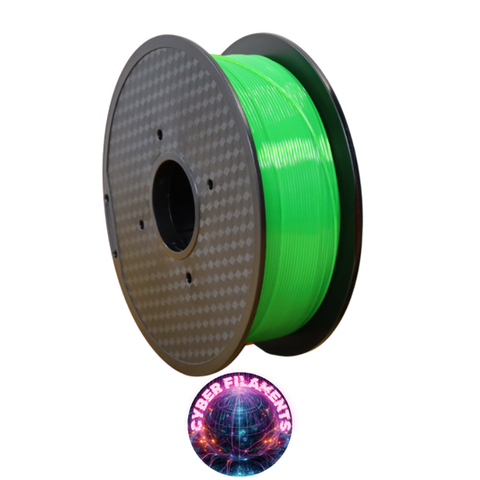 Cyber Filaments 1KG Roll - Trans Green - PETG+