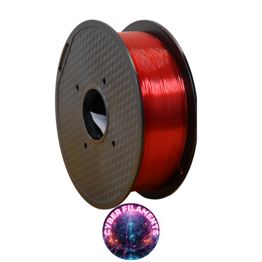 Cyber Filaments 1KG Roll - Trans Red - PETG+