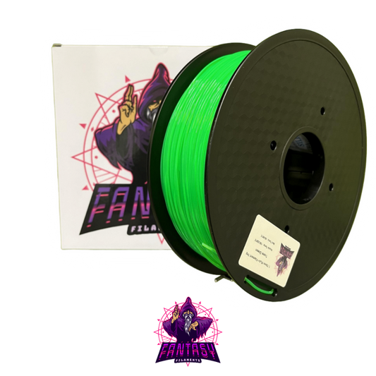 Fantasy Filaments 1KG Roll - Trans Green - PLA+