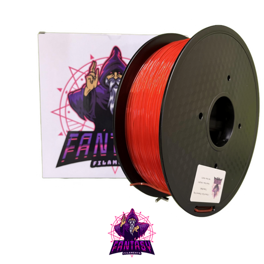 Fantasy Filaments 1KG Roll - Trans Red - PLA+